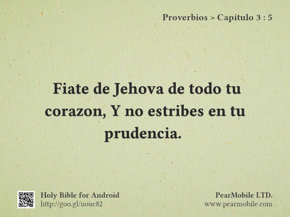 Proverbios, Capítulo 3:5